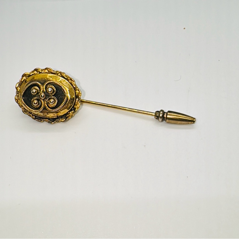 Vintage To Antique Rare Double Heart Locket Stick Pen. Testing At 10k